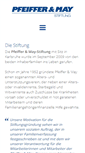 Mobile Screenshot of pfeiffer-may-stiftung.de
