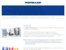 Tablet Screenshot of pfeiffer-may-stiftung.de